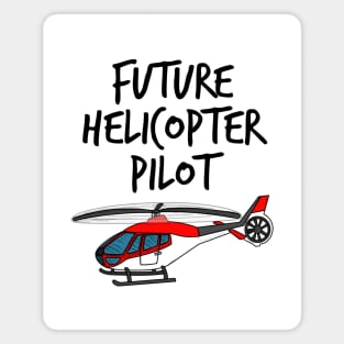 Future Helicopter Pilot Doodle (Red) Magnet